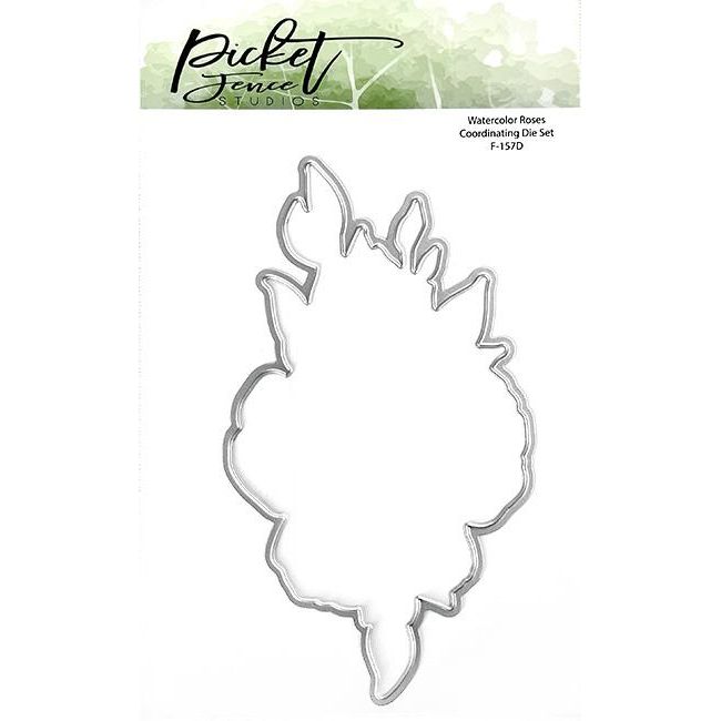 Watercolor Roses Coordinating Die - Picket Fence Studios