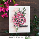 Watercolor Roses Coordinating Die - Picket Fence Studios