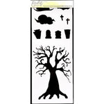 Welcome to the Graveyard A2 Blending Stencil - Picket Fence Studios