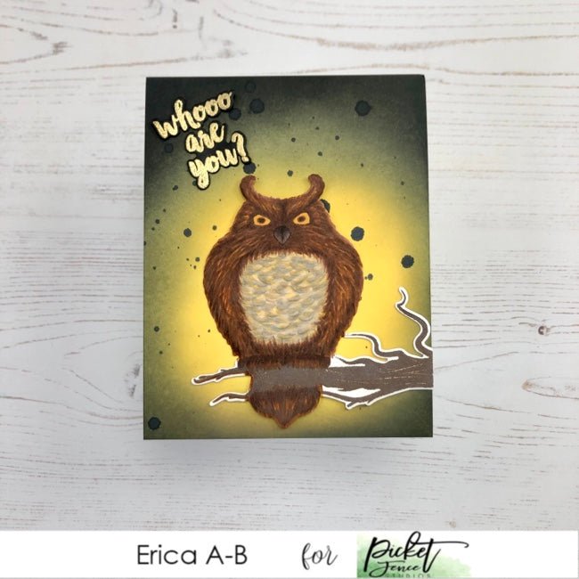 Whooo are You? Coordinating Die - Picket Fence Studios