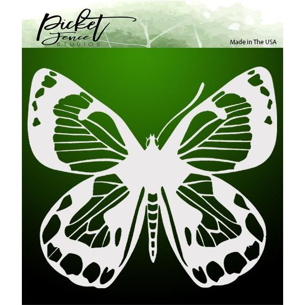 Zing Butterfly 6x6 Stencil - Picket Fence Studios