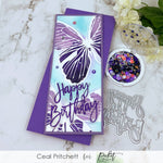 Zing Butterfly 6x6 Stencil - Picket Fence Studios